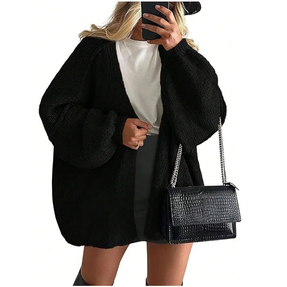 Autumn Oversized Knit Cardigan | Relivic