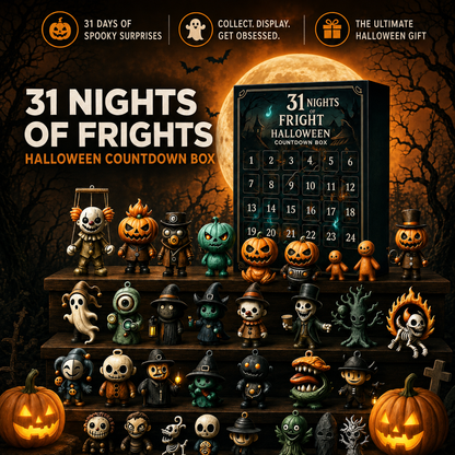 Relivic™ 31-Night Halloween Advent Calendar with Collectible Figurines