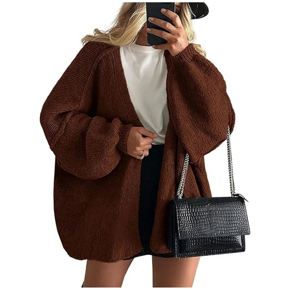 Autumn Oversized Knit Cardigan | Relivic