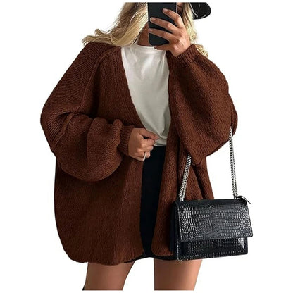 Autumn Oversized Knit Cardigan | Relivic