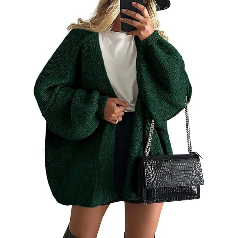 Autumn Oversized Knit Cardigan | Relivic