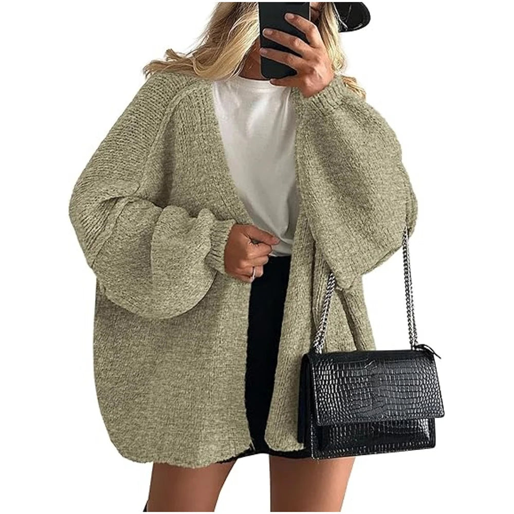 Autumn Oversized Knit Cardigan | Relivic