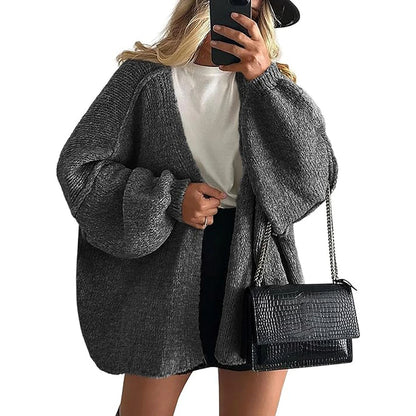 Autumn Oversized Knit Cardigan | Relivic