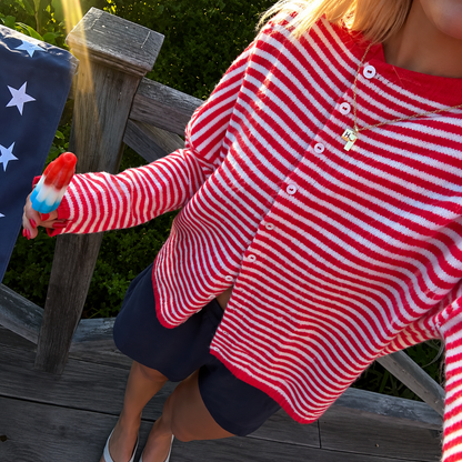 Relivic™ Striped Knit Cardigan