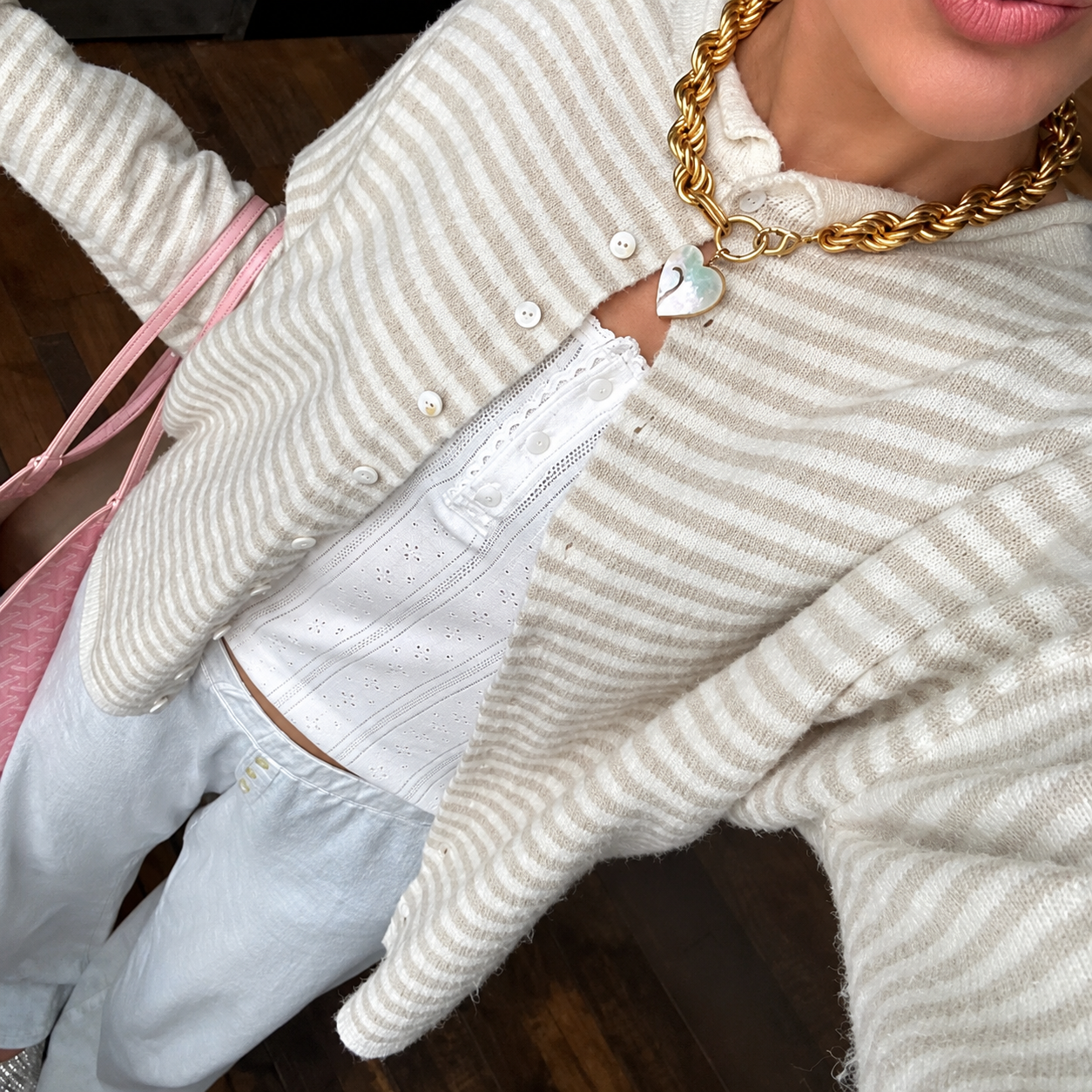 Relivic™ Striped Knit Cardigan