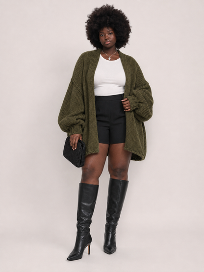 Autumn Oversized Knit Cardigan | Relivic