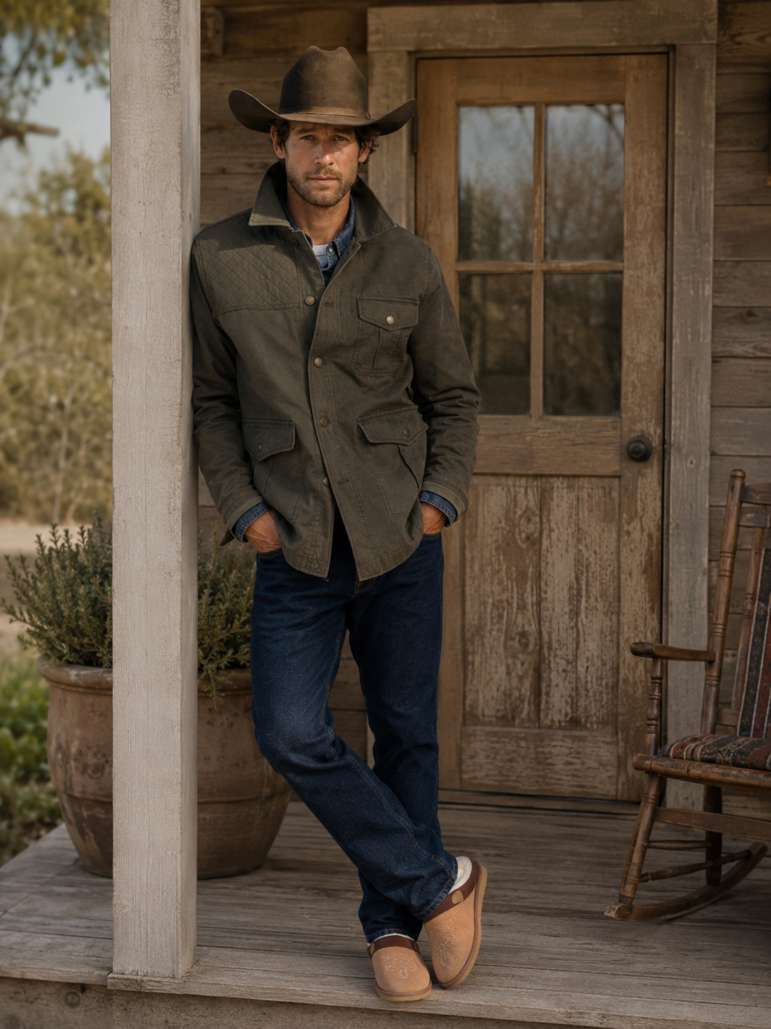 Relivic™ Cowboy Boot Slippers for Men