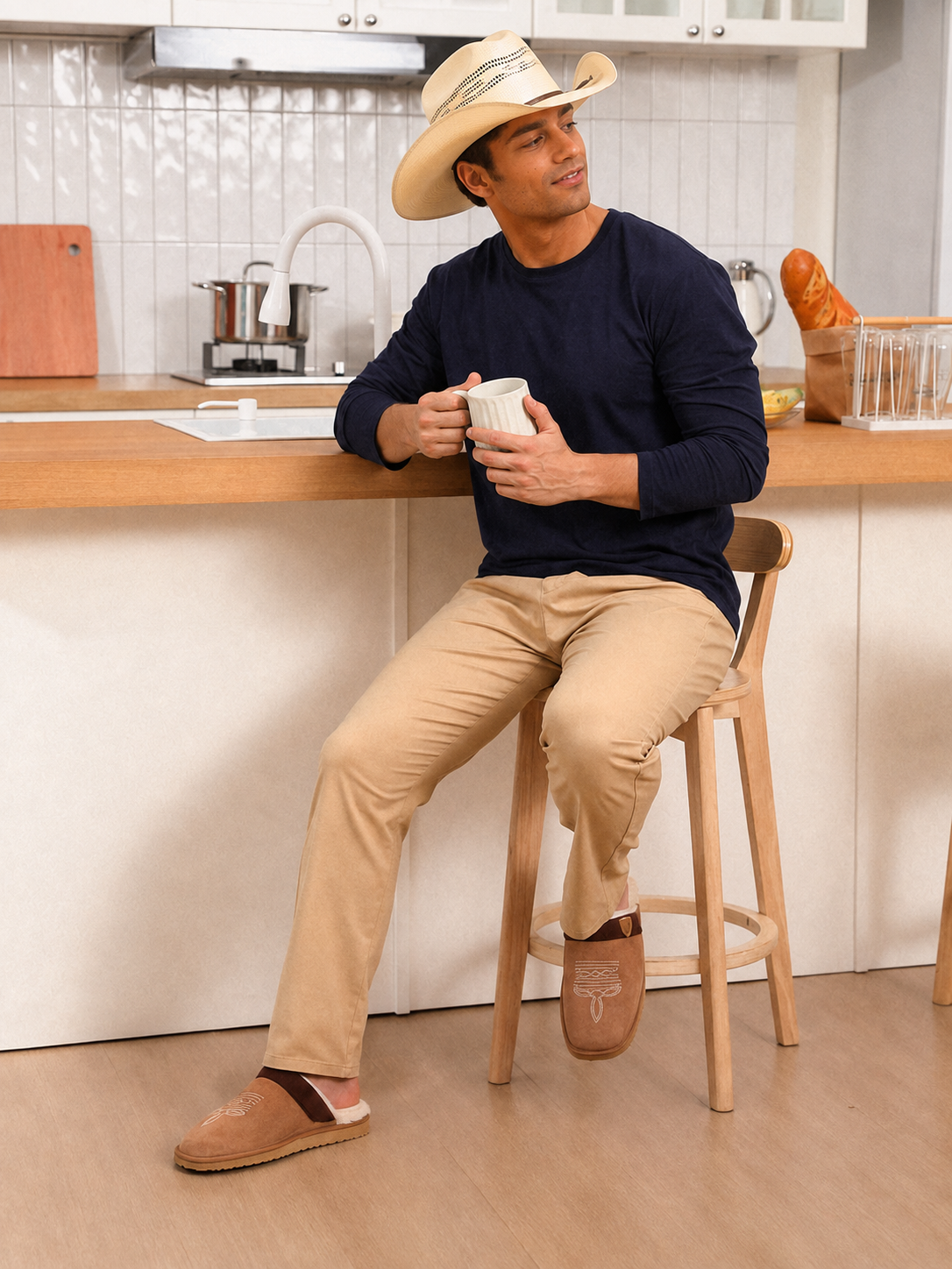 Relivic™ Cowboy Boot Slippers for Men