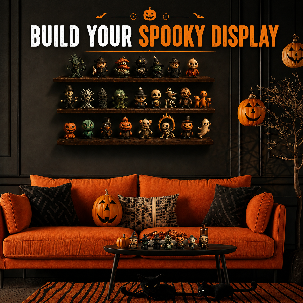 Relivic™ 31-Night Halloween Advent Calendar with Collectible Figurines