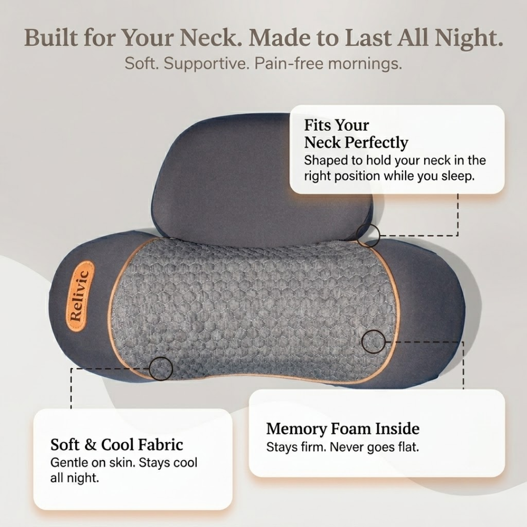 Relivic™ NeckRelax 3-in-1 Neck Therapy Pillow