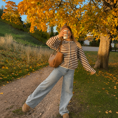 Relivic™ Striped Knit Cardigan