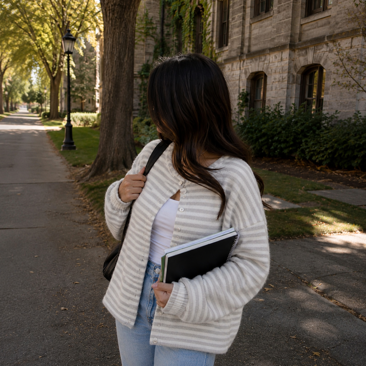 Relivic™ Striped Knit Cardigan