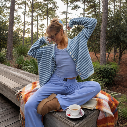 Relivic™ Striped Knit Cardigan