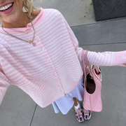 Relivic™ Striped Knit Cardigan