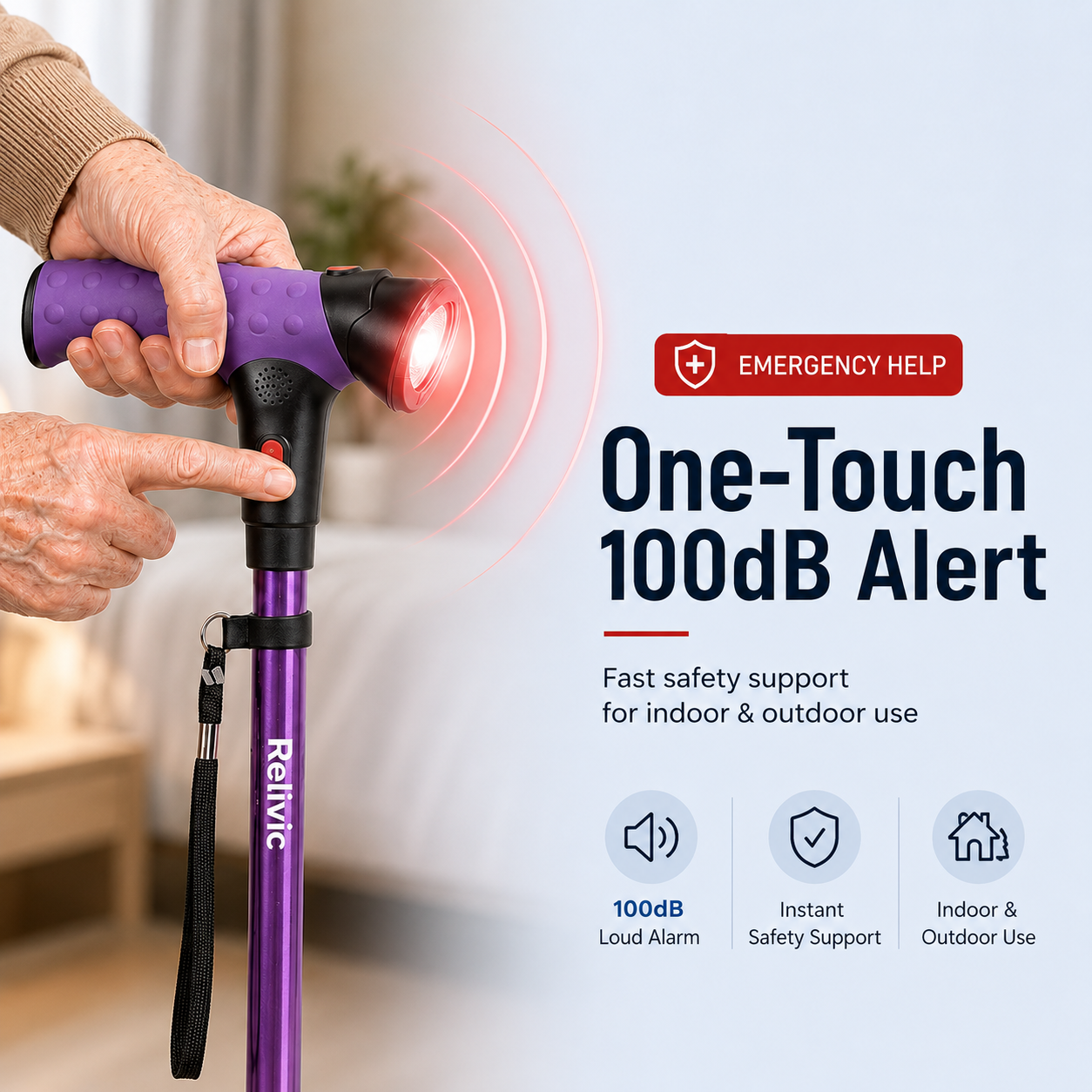 Relivic™ RiseAssist Cane.