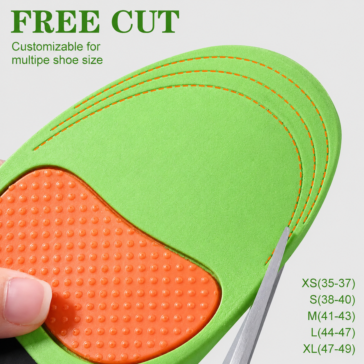 Orthopedic arch support insoles