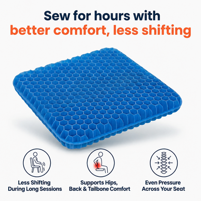 100% Gel Seat Cushion for Long Sitting Comfort