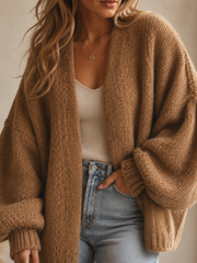 Autumn Oversized Knit Cardigan | Relivic