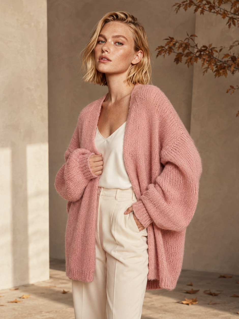 Autumn Oversized Knit Cardigan | Relivic