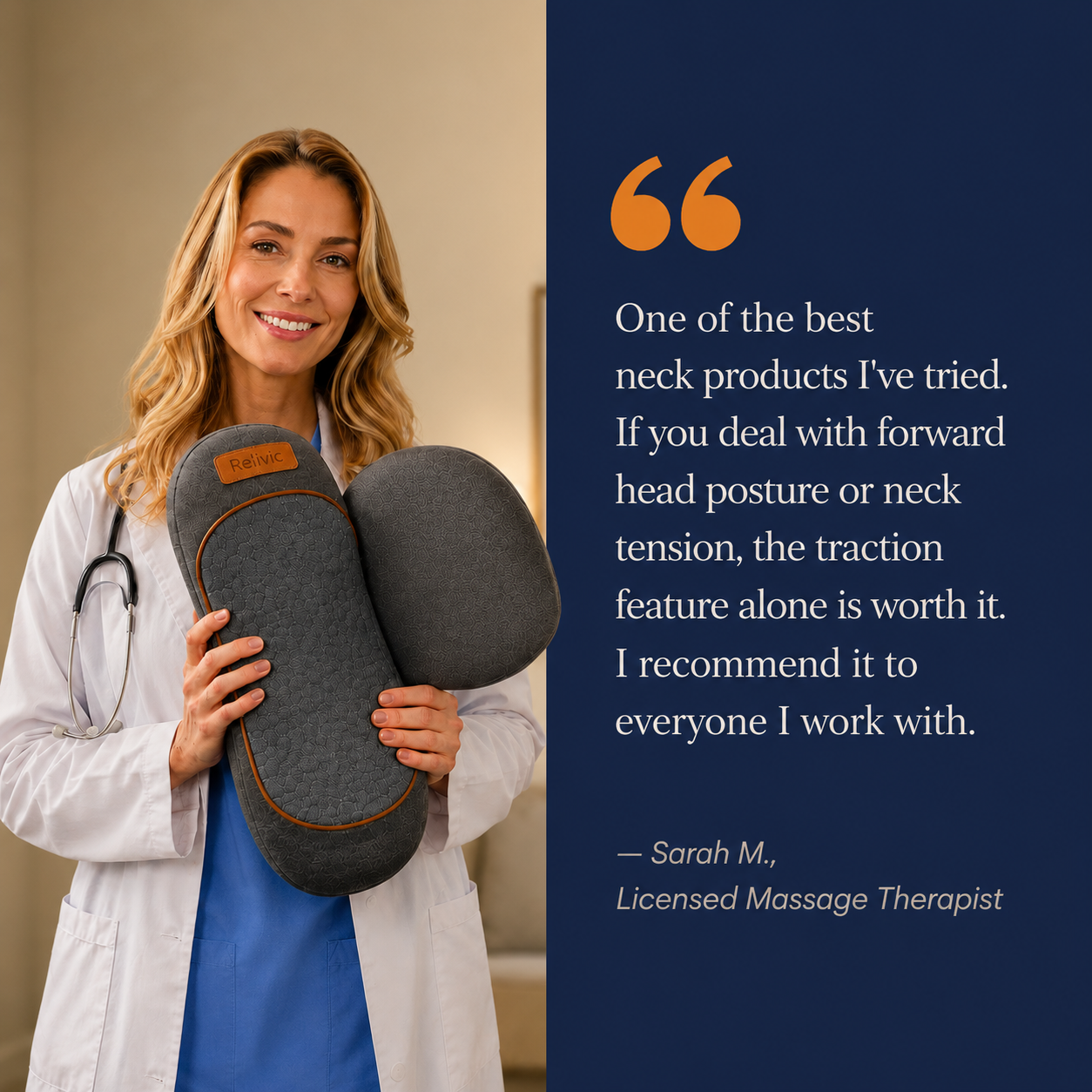 Relivic™ NeckRelax 3-in-1 Neck Therapy Pillow