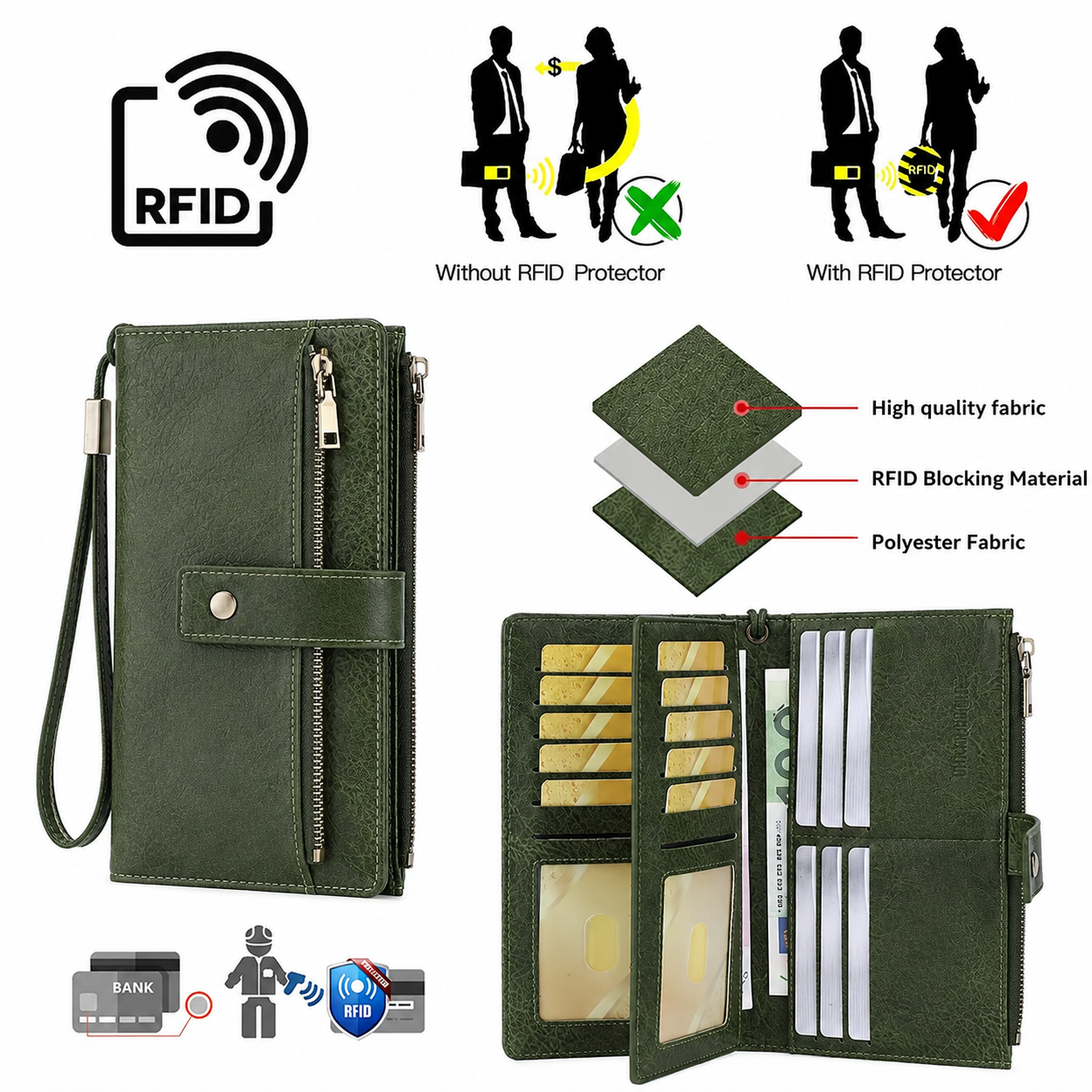 Women's Long Wallet – Elegant, Practical, and Stylish