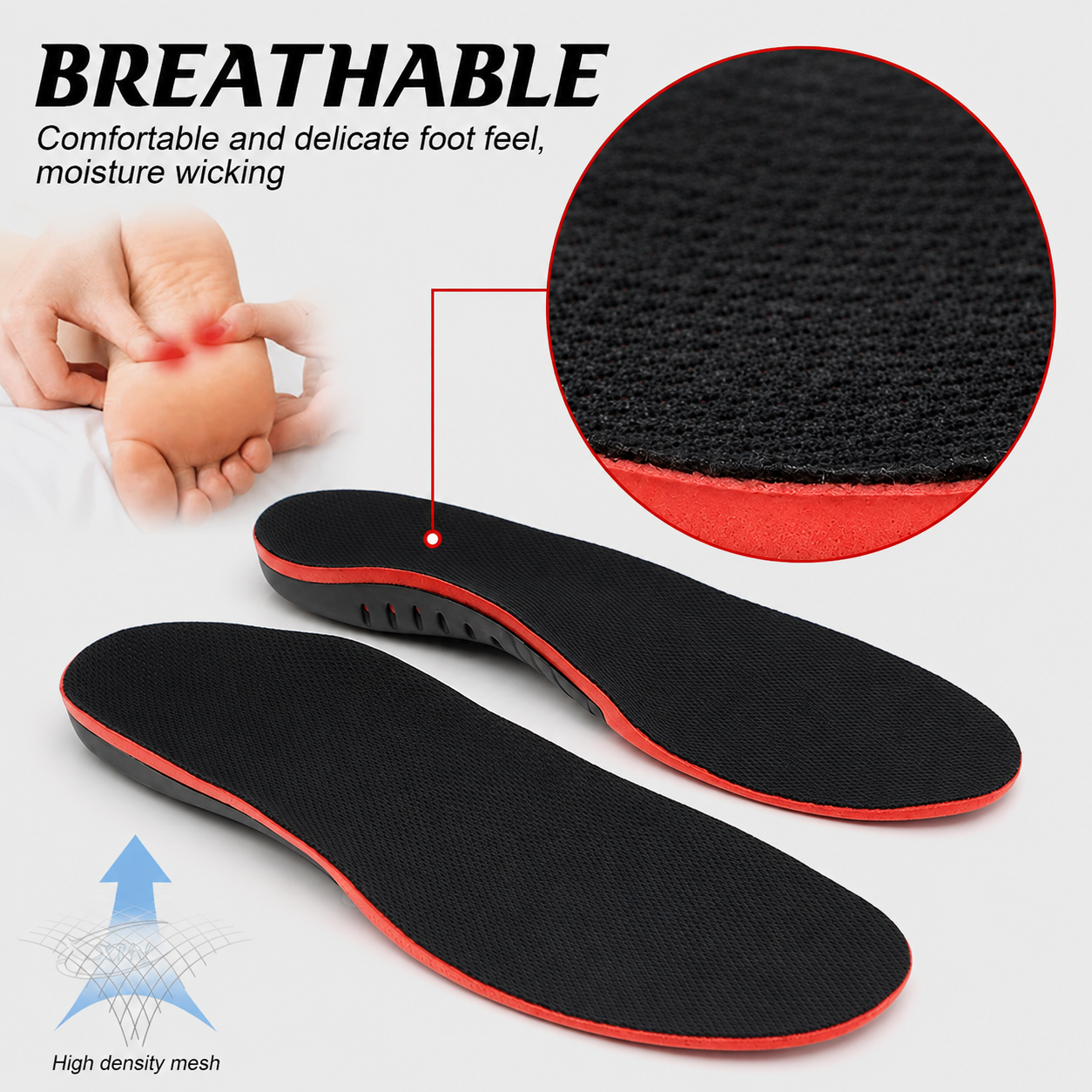 Orthopedic arch support insoles