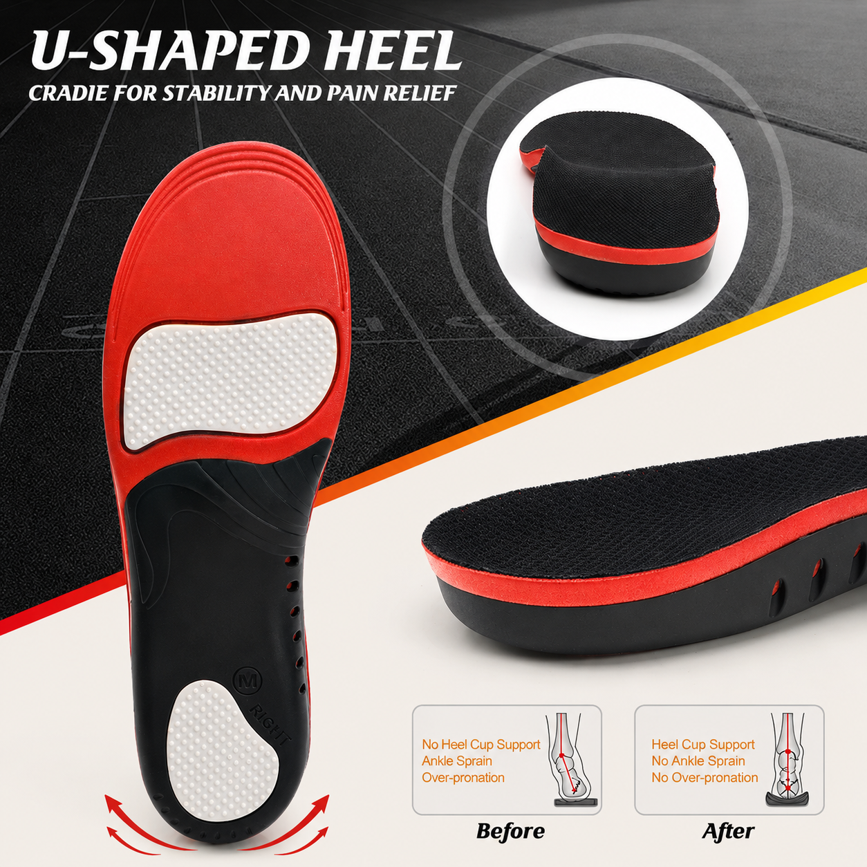 Orthopedic arch support insoles