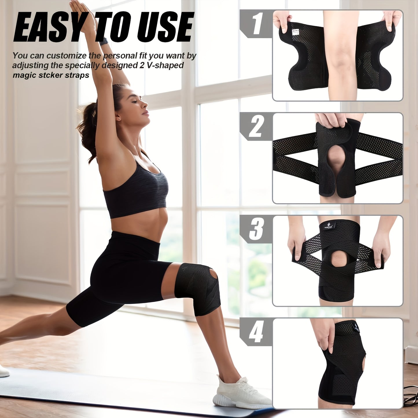 Knee Support Solution for People with Pain When Walking or Climbing Stairs