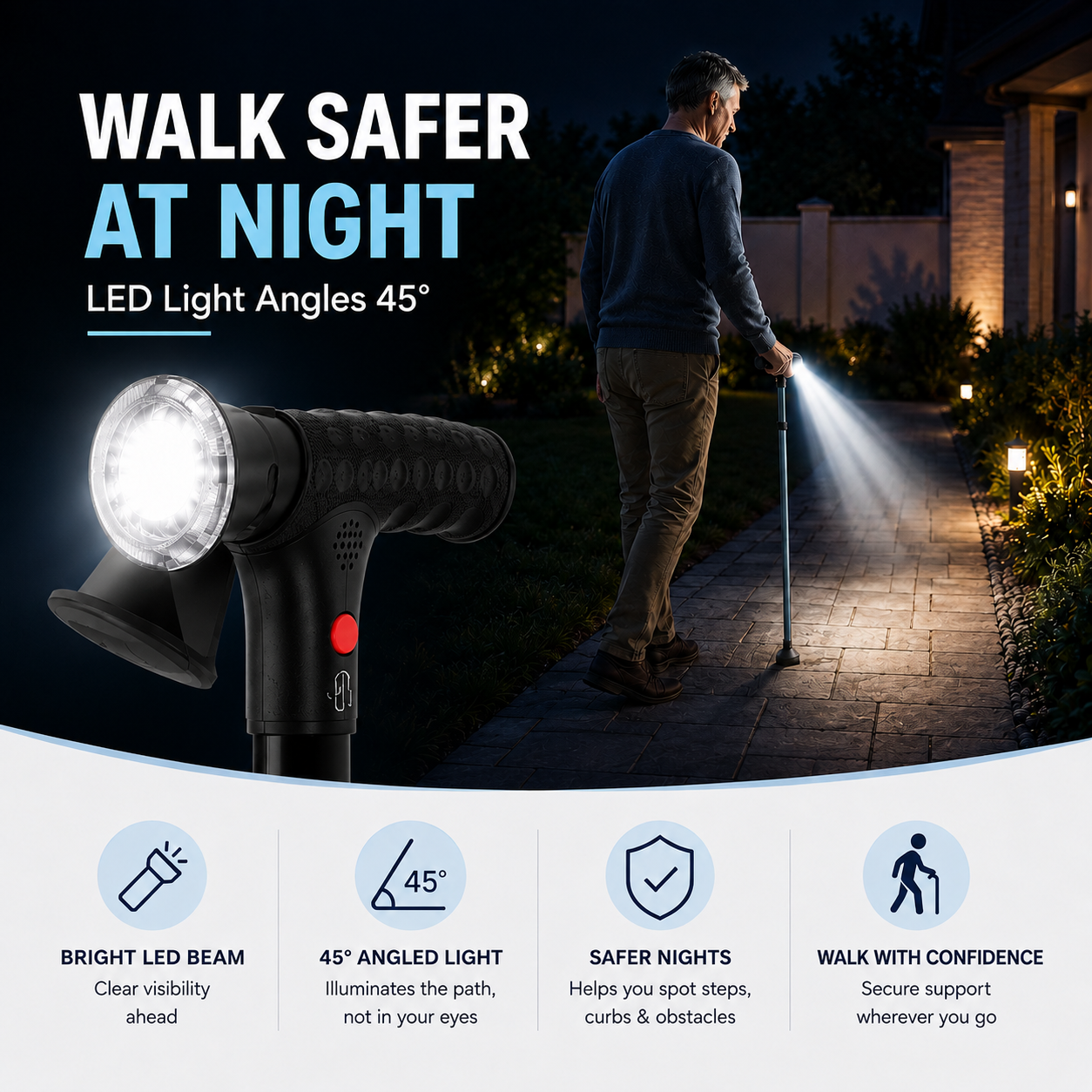 Relivic™ RiseAssist Cane.