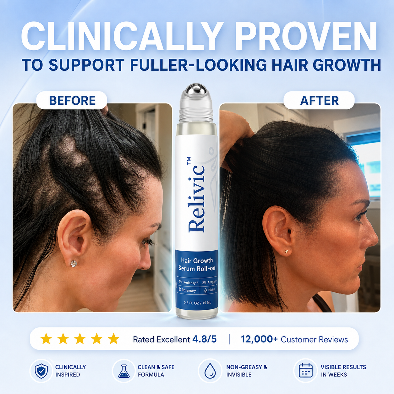 Relivic™ Hair Growth Serum Roll-On