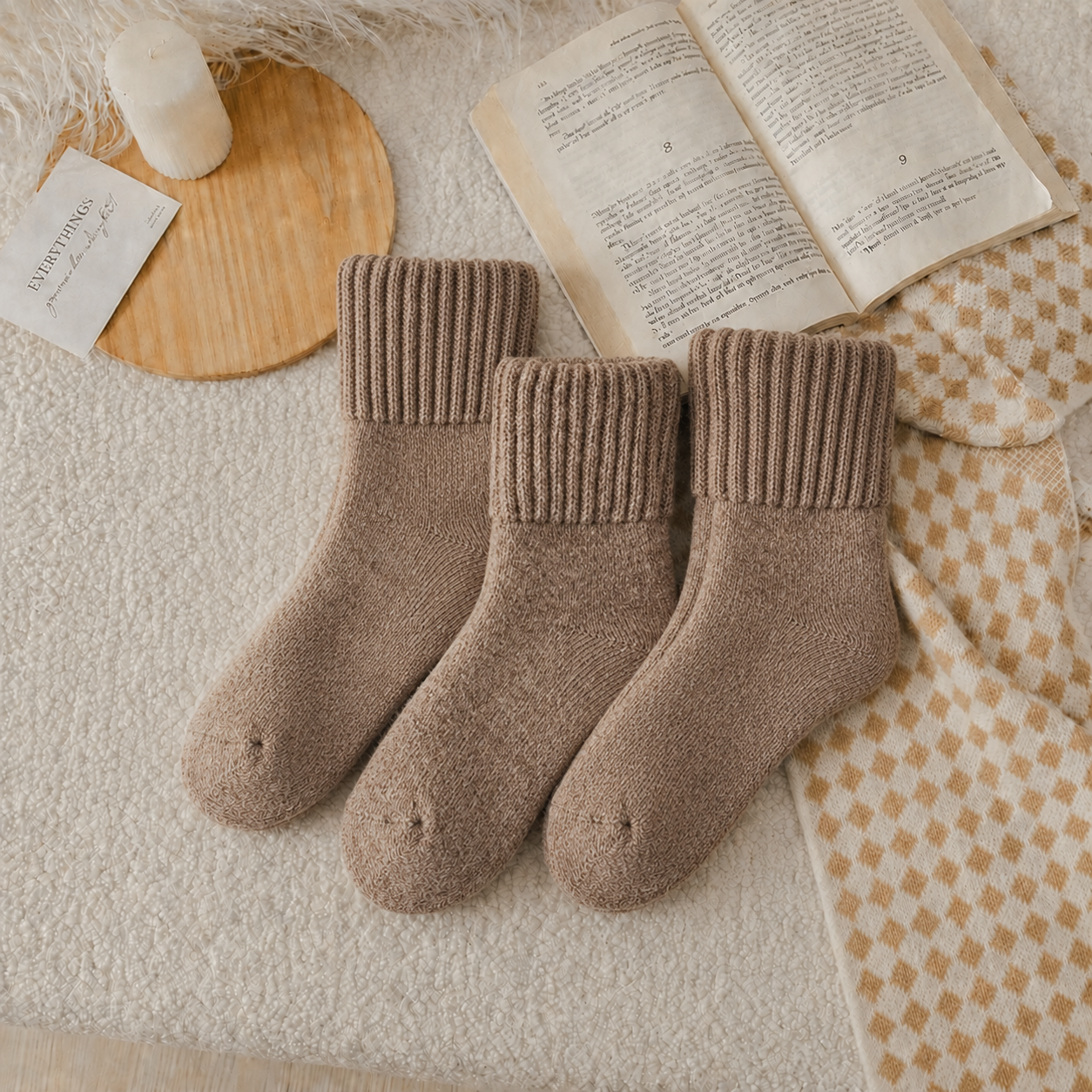 Fall Thick Wool Socks – Extra Warm & Cozy