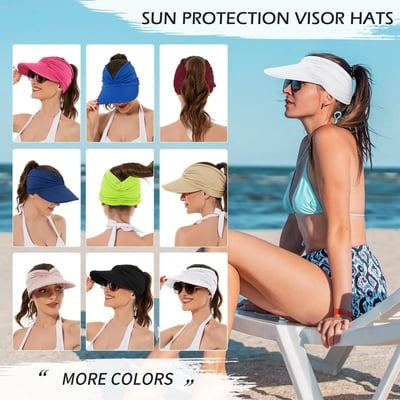 Women's UPF 50+ UV Protection Sun Visor Hat